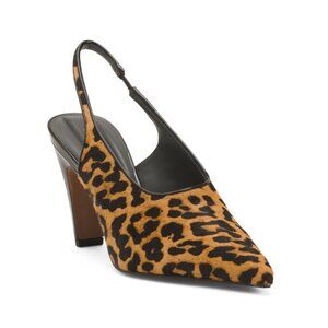 FRANCO SARTO Camel Haircalf Sorrento Slingback Heels